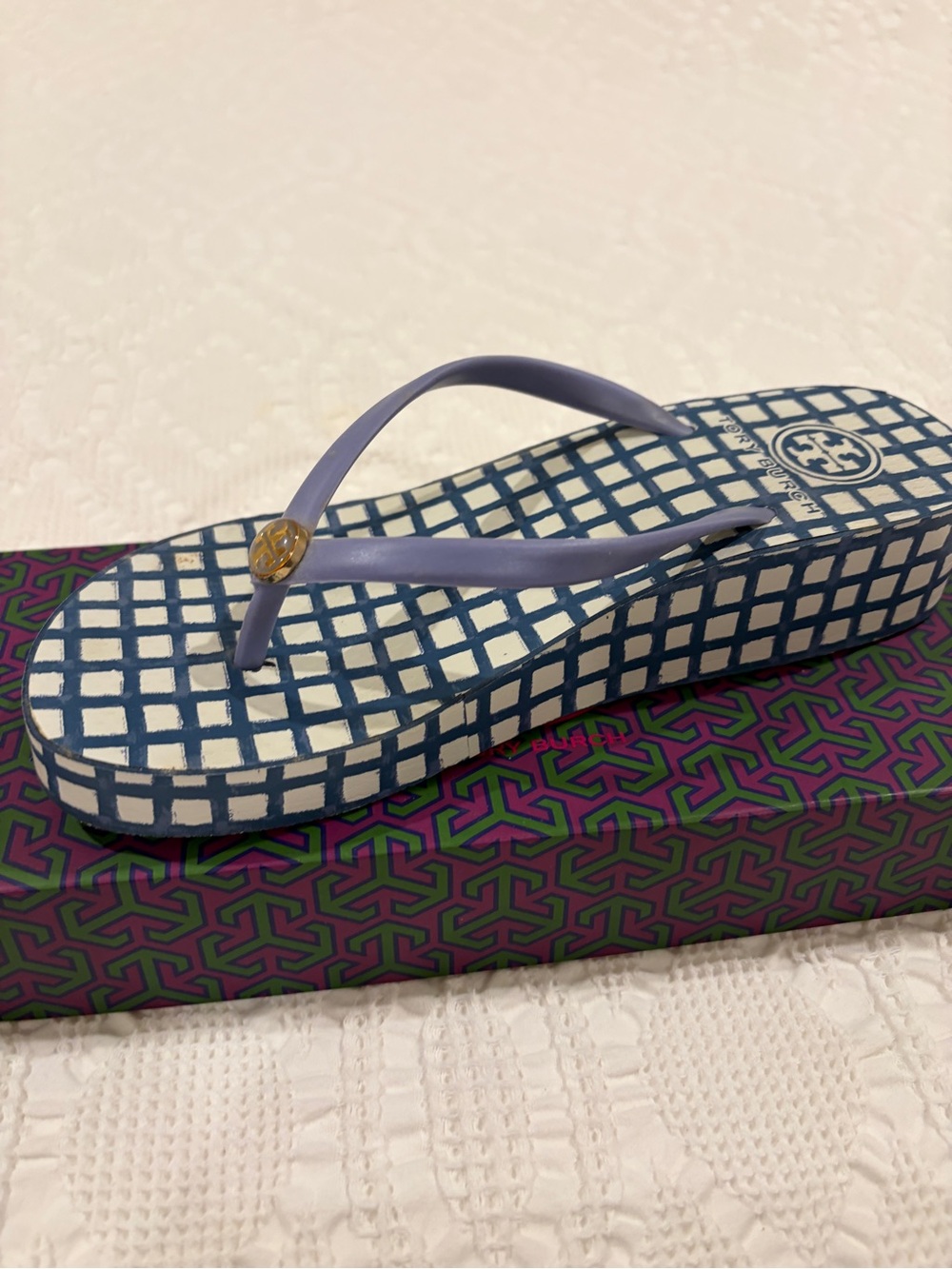 NIB Tory Burch Wedge Sandal Bundle (2 pairs) - Size 6 - Picture 2 of 10